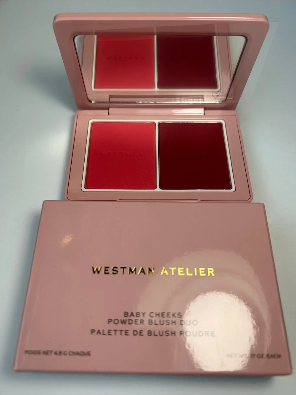 NWT🌷Westman Atelier Baby Cheeks Powder Blush Duo in “Jam & Fizz”